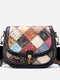 Diamond Stitched Cowhide Leather Handbag