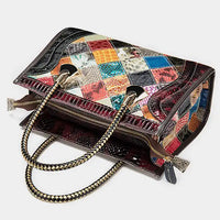 Cowhide Handbag Elegance