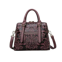 Embossed Flower Vintage Bag