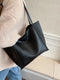 RPET Leather Lady Luxury Bag-Black