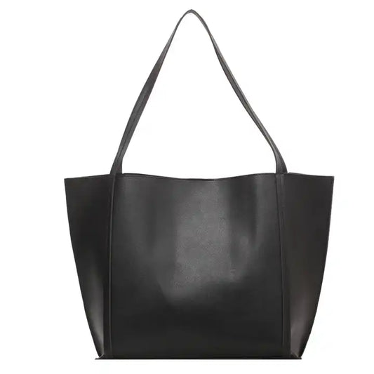 RPET Leather Lady Luxury Bag-Black