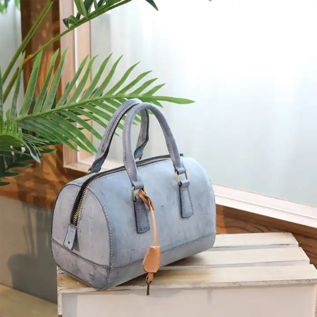 Blue Sweet Vintage Leather Bag