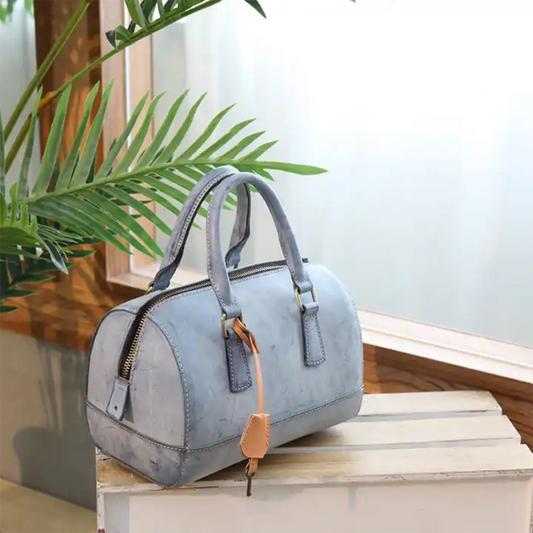 Blue Sweet Vintage Leather Bag