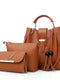 Brown Tassel Handbag Set